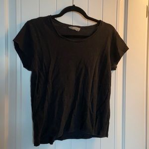 Black linen t-shirt
